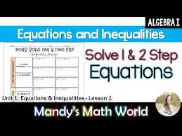 Two Step Equations Updated