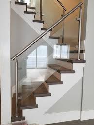 stairs design glass railing