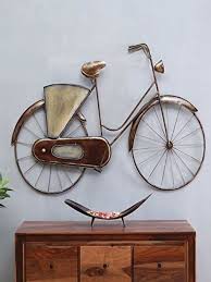 Brown Iron Vintage Cycle With Basket