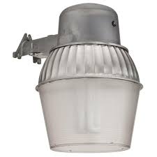 Lithonia Lighting 1 Light Gray Outdoor Compact Fluorescent Area Light With Dusk To Dawn Photocell