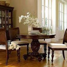 The table is hand cast of fiberglass with small rattan pole pieces inserted along. 950 Chris Madden J C Penneys Pedestal Dining Table And 4 Chairs For Sale In Butler Pennsylvania Classi Pedestal Dining Table Dining Table Dining Table Decor
