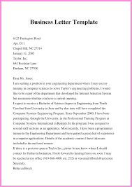 Professional Letter Format To A Business Sample Example Whom