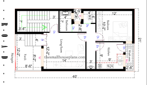 800 square feet house plan 20x40 one