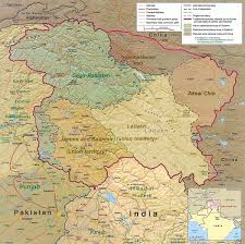 Blank map of india showing different borders, as of today. Kashmir Conflict Wikipedia