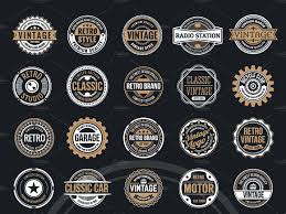 50 Vintage Round Badge Logo By Logo Templates On Dribbble