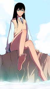 Manga Webtoon Manhwa Feet Black Hair Blue Eyes Tie School Uniform Legs  Water Anime Girls Wallpaper - Resolution:1920x3401 - ID:1249324 - wallha.com