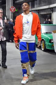 Find the latest russell westbrook jerseys, shirts and more at the lids official online store. Russell Westbrook S Wildest Weirdest And Most Stylish Pregame Fits Nba Fashion Russell Westbrook Fashion Westbrook Fashion