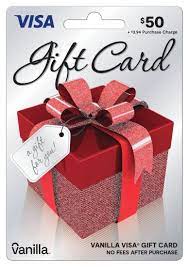 50 vanilla visa gift box gift card