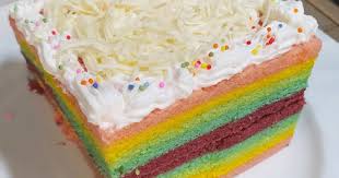 Pertama untuk menbuat adonan cake kocok telur, gula pasir, dan emulsifier sampai mengembang. 46 Resep Rainbow Cake Untuk Pemula Enak Dan Sederhana Ala Rumahan Cookpad