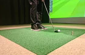 golf game on a simulator
