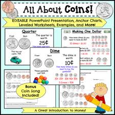 Counting Coins Anchor Chart Worksheets Teaching Resources