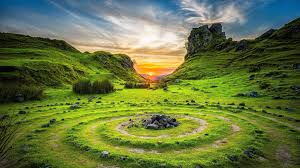 Perfect screen background display for desktop, iphone, pc, laptop, computer, android phone, smartphone, imac, macbook, tablet, mobile device. Wallpaper Fairy Glen Isle Of Skye Scotland Europe Nature 4k Nature 17766