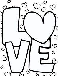 free printable love coloring pages for