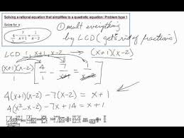 Solving A Rational Equation That