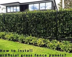 how to install artificial grass fence