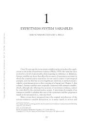 pdf eyewitness system variables