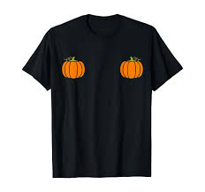 Amazon.com: Pumpkin Boobs T-Shirt - Halloween Pumpkin Shirt : Clothing,  Shoes & Jewelry