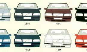 a list of volvo paint colors and their