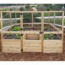 Raised Garden With Deer Fence Kit