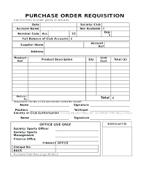 Purchase Order Request Account Form Template New User Word Excel