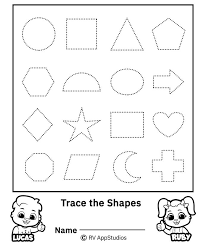 All the free 2d shapes worksheets in this section support. Shape Tracing Worksheets Free Printable Worksheets