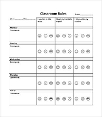 13 Rare Free Behavior Chart For The Classroom