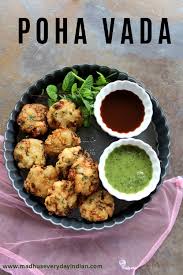 instant poha vada recipe aval vada