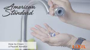 Use a small stiff brush to clean away any grit or mineral deposits from the screen and other parts of the aerator assembly. How To Clean A Faucet Aerator Youtube