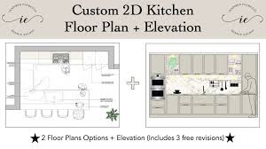 Kitchen Design Floor Plan Elevations