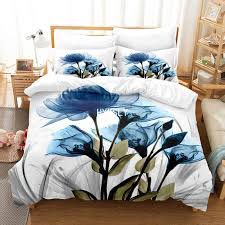 Bedding Sets Luxury Blue Rose