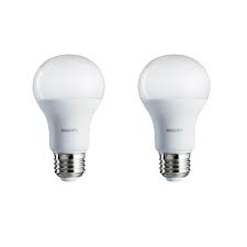 Philips 75 Watt Equivalent A19 Non Dimmable Energy Saving Led Light Bulb Soft White 2700k 2 Pack 462969 The Home Depot