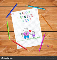 happy fathers day doodle greeting card
