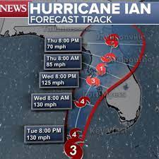 Florida landfall forecast for Wednesday ...