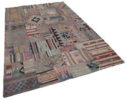 handmade wool antique patchwork carpet