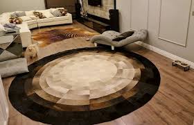 patchwork cowhide area rug