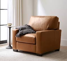 Turner Square Arm Leather Armchair