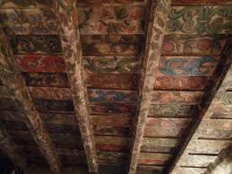 painted wooden beams picture of hotel