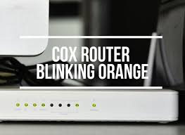 modem router blinking orange