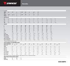 dainese racing suit size chart