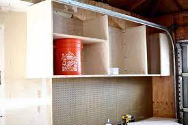 diy wall mounted garage cabinets