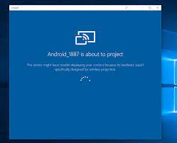android screen to a windows 10 pc