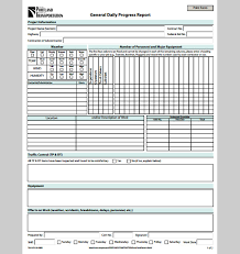 7 Construction Daily Report Template Expense Progress Excel 7