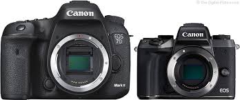 are the canon eos 7d mark ii and eos m5
