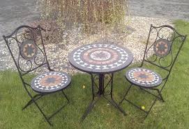 Kingfisher Mosaic Patio Table And 2