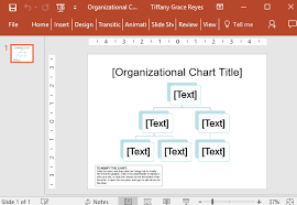 Simple Organizational Chart Template For Powerpoint