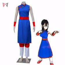 Athemis Anime Dragon Ball Chichi Cosplay Costume Custom Made Dress High 