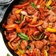 skillet italian sausage and peppers