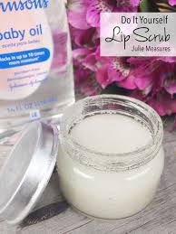 diy lip scrub and baby oil hacks