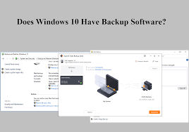 does windows 10 have backup software