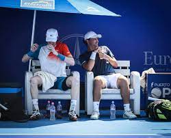 pro tennis players drink during a match